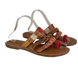 Soludos Multi Bracelet Sandals Brown Size 8.5